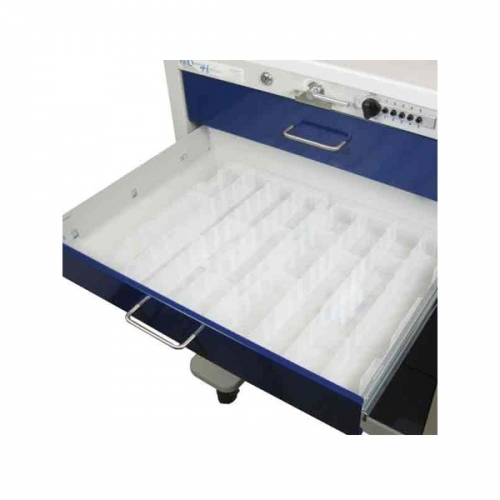 White Plastic Tray with Configured Bins